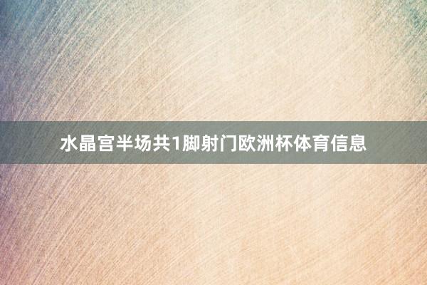水晶宫半场共1脚射门欧洲杯体育信息