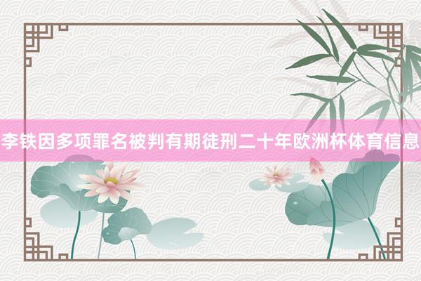 李铁因多项罪名被判有期徒刑二十年欧洲杯体育信息