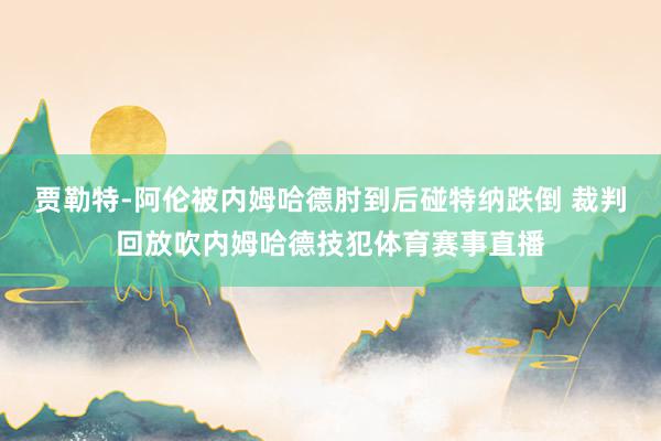 贾勒特-阿伦被内姆哈德肘到后碰特纳跌倒 裁判回放吹内姆哈德技犯体育赛事直播