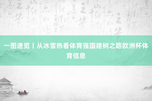 一图速览丨从冰雪热看体育强国建树之路欧洲杯体育信息