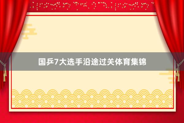 国乒7大选手沿途过关体育集锦