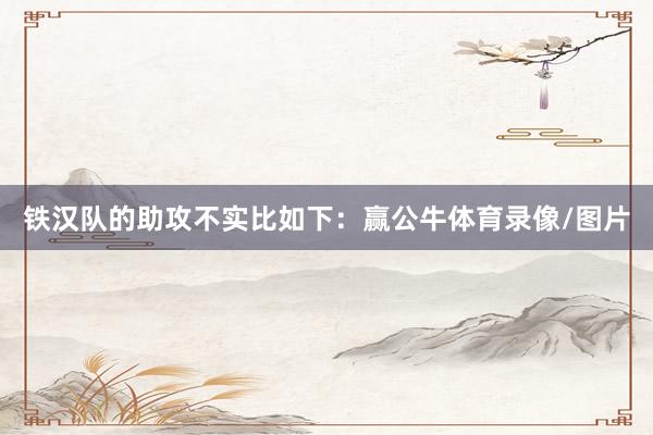 铁汉队的助攻不实比如下：赢公牛体育录像/图片