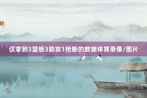 仅拿到3篮板3助攻1抢断的数据体育录像/图片
