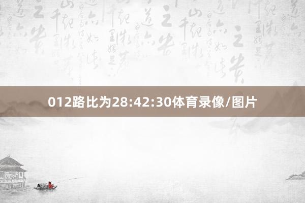 012路比为28:42:30体育录像/图片