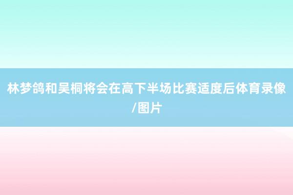 林梦鸽和吴桐将会在高下半场比赛适度后体育录像/图片