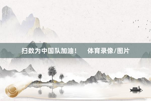 扫数为中国队加油！    体育录像/图片