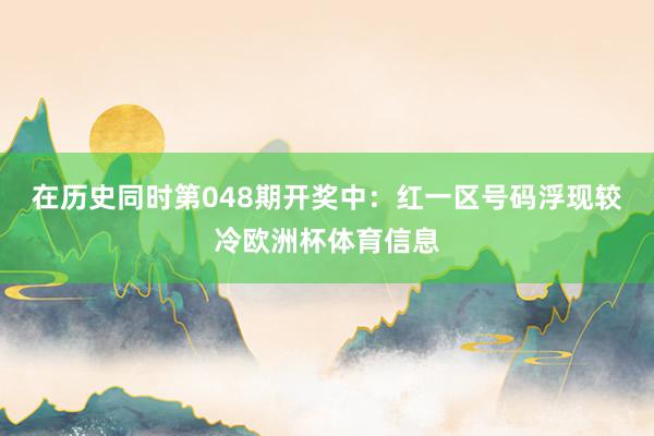 在历史同时第048期开奖中：红一区号码浮现较冷欧洲杯体育信息