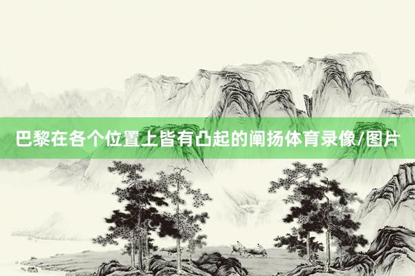 巴黎在各个位置上皆有凸起的阐扬体育录像/图片