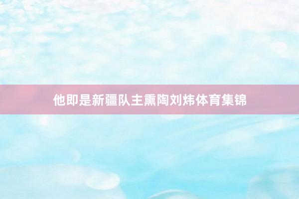 他即是新疆队主熏陶刘炜体育集锦