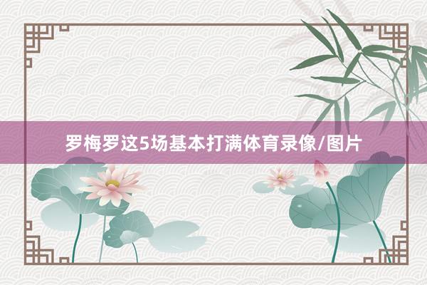 罗梅罗这5场基本打满体育录像/图片