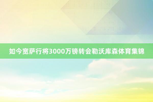 如今宽萨行将3000万镑转会勒沃库森体育集锦
