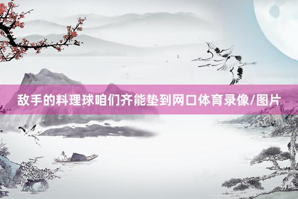 敌手的料理球咱们齐能垫到网口体育录像/图片