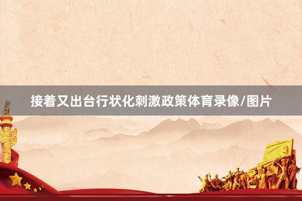 接着又出台行状化刺激政策体育录像/图片