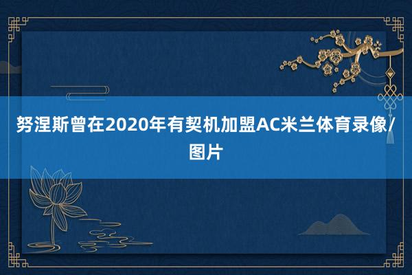 努涅斯曾在2020年有契机加盟AC米兰体育录像/图片