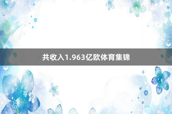 共收入1.963亿欧体育集锦
