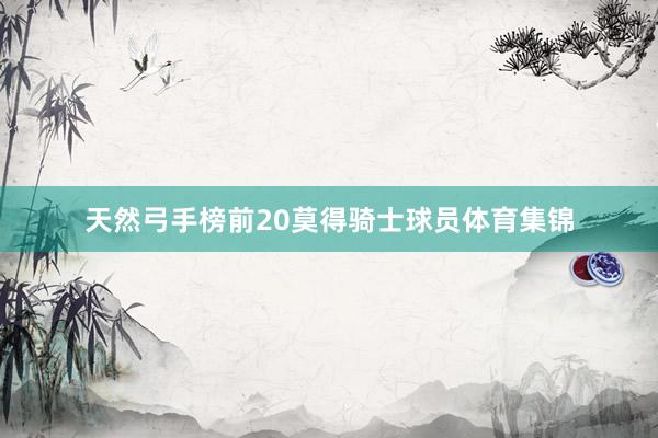 天然弓手榜前20莫得骑士球员体育集锦