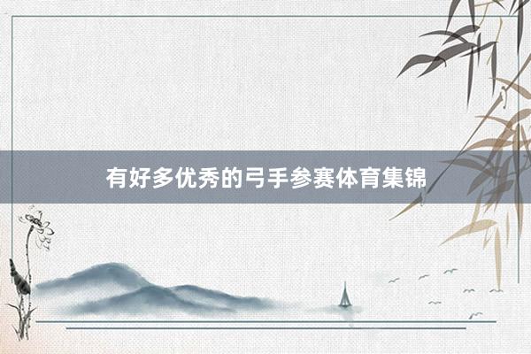 有好多优秀的弓手参赛体育集锦