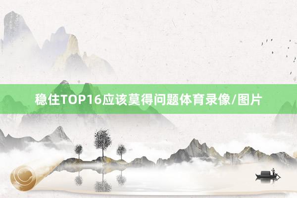 稳住TOP16应该莫得问题体育录像/图片