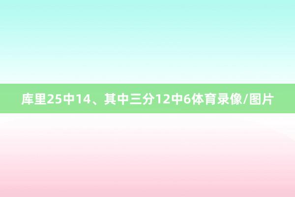 库里25中14、其中三分12中6体育录像/图片