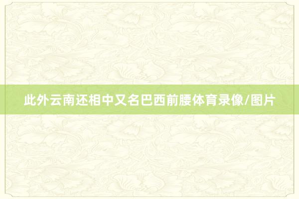 此外云南还相中又名巴西前腰体育录像/图片