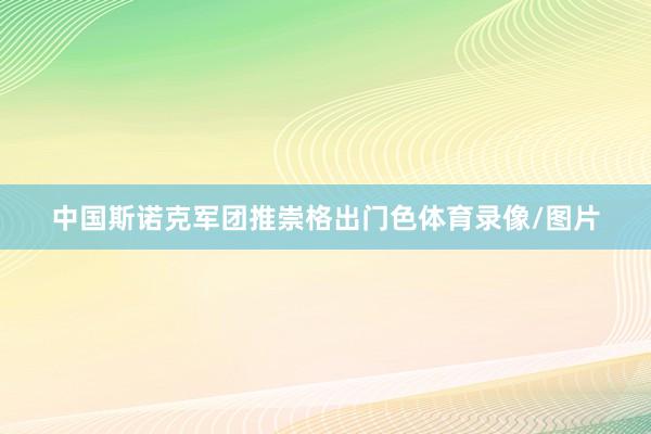 中国斯诺克军团推崇格出门色体育录像/图片
